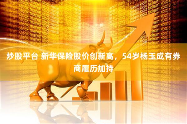 炒股平台 新华保险股价创新高，54岁杨玉成有券商履历加持